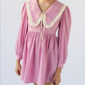 Sister Jane Farmyard Collar Mini Dress, L